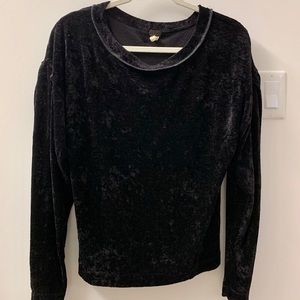 Free People We The Free Crushed Velvet Pullover